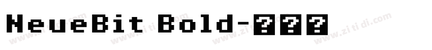 NeueBit Bold字体转换